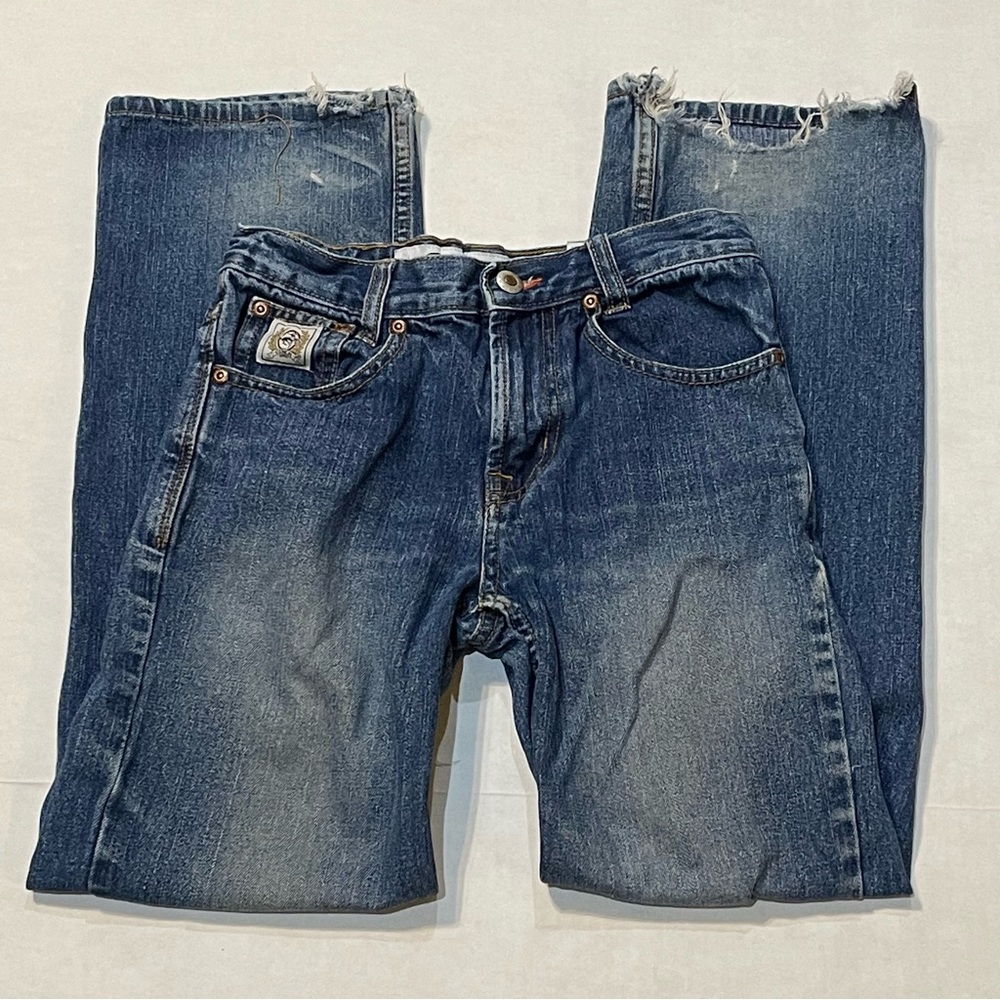 Cinch Western Ripped Distressed Torn Jeans Youth Boys Size 12S (25x27)